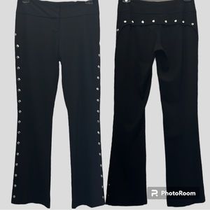 CACHE SNAP PANTS BLACK Boot Cut 
SIZE 4